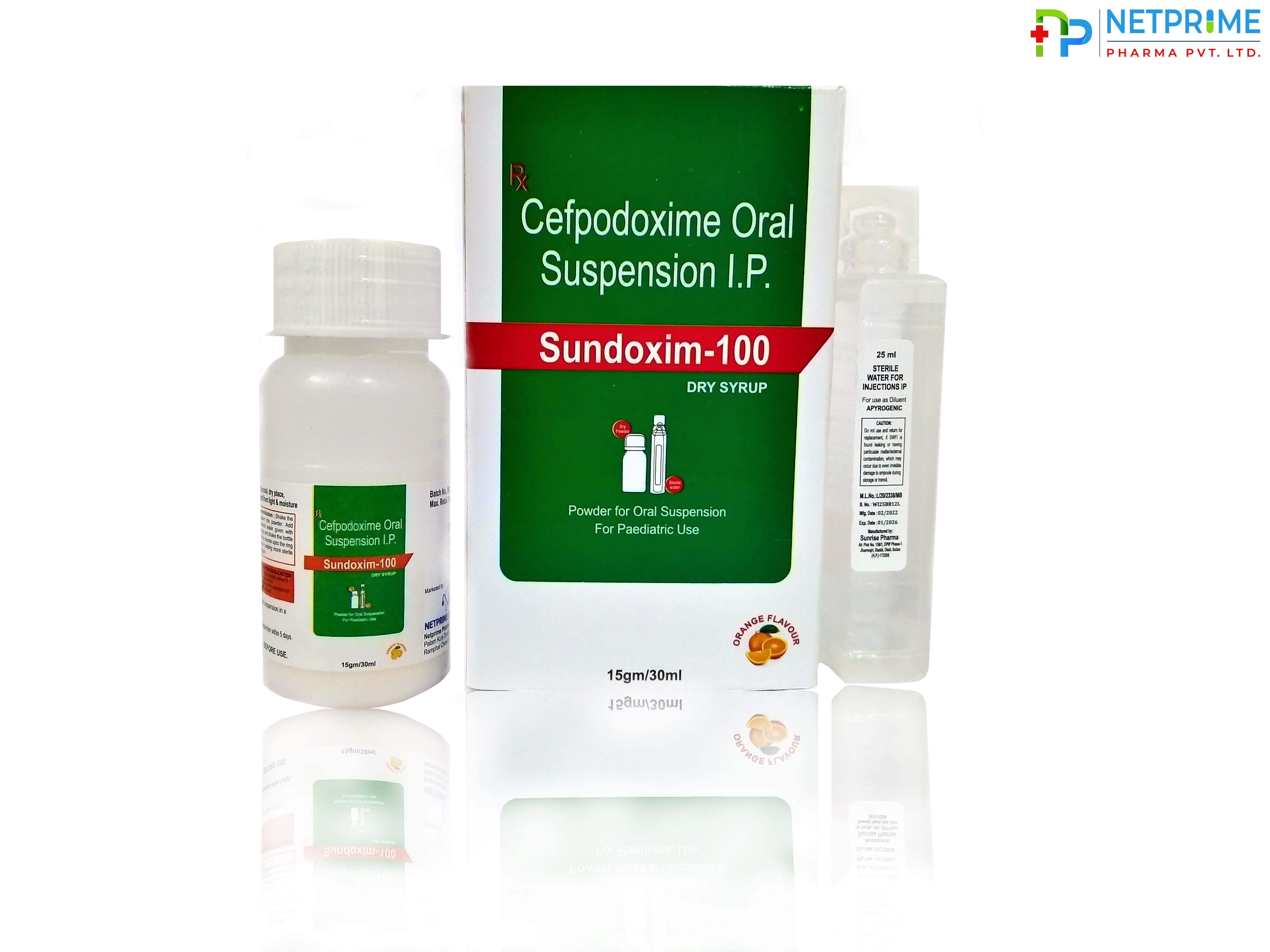 SUNDOXIME-100 Dry Syrup